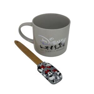Disney Mickey Mouse Mug w/ Rubber Spatula – 100 Years of Wonder, Limited Edition